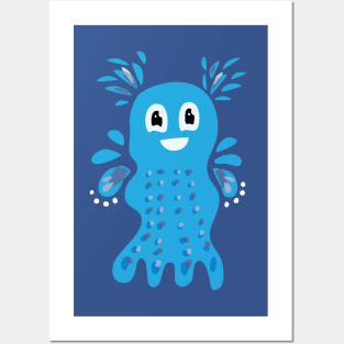 Happy Sea Creature Posters and Art